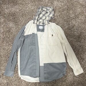 Teddy Fresh Men’s Color block corduroy jacket